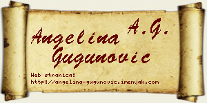 Angelina Gugunović vizit kartica